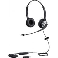 BeeBang Call Center USB Headset with Noise Cancelling Microphone and Volume Control for PC Chat Skype...