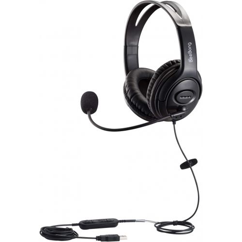  BeeBang Mono USB Headset Headphone with Microphone Noise Cancelling for Skype Microsoft Lync Voice...