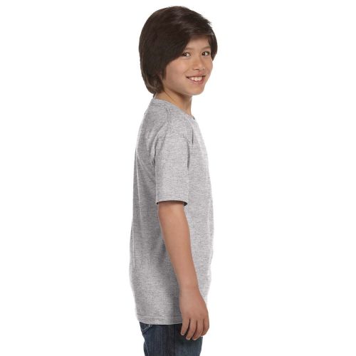  Beefy-T Boys Grey Cotton T-Shirt by Hanes