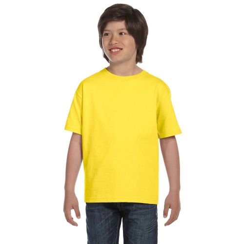  Beefy-T Boys Yellow T-Shirt by Hanes