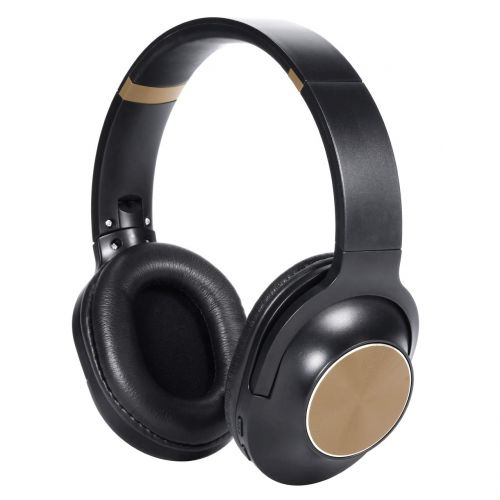  Beegod Wireless Headphones Noise Cancelling Bluetooth Earphone with Mic Deep Bass Over Ear Headset Comfortable Protein Earpads Long Playtime (Gold-L)