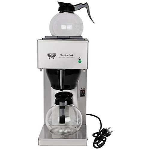  Beeketal BGK6 Gastro Rundfilter Kaffeemaschine 6 Liter, Edelstahl Filterkaffeemaschine doppelwandig mit 2 Heizsystemen (Bruehen/Warmhalten), Fuellstandsanzeiger und rosftreiem Perman