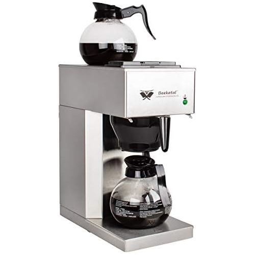  Beeketal BGK6 Gastro Rundfilter Kaffeemaschine 6 Liter, Edelstahl Filterkaffeemaschine doppelwandig mit 2 Heizsystemen (Bruehen/Warmhalten), Fuellstandsanzeiger und rosftreiem Perman