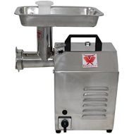 Beeketal FW300 Profi Edelstahl Fleischwolf mit Wurstfueller, 80 kg/Std. Durchsatz, 300W Motor, Rueckwartsgang - inkl. Fleischstopfer, 3 Lochscheiben, 2 Messer und 1 Wurstfueller Aufsa