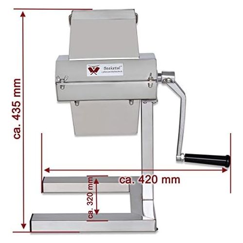  Beeketal BFG-125 Gratenschneider inkl. Handkurbel und Spannzwinge