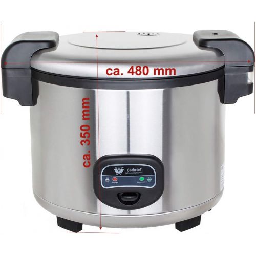  [아마존베스트]Beeketal BRK-5 Professional Gastro Rice Cooker 13 Litres for up to 4 kg of Rice (Approx. 35-50 Servings) Cooking and Warming Function, Non-Stick Inner Pot, Condensation Bowl, Inclu