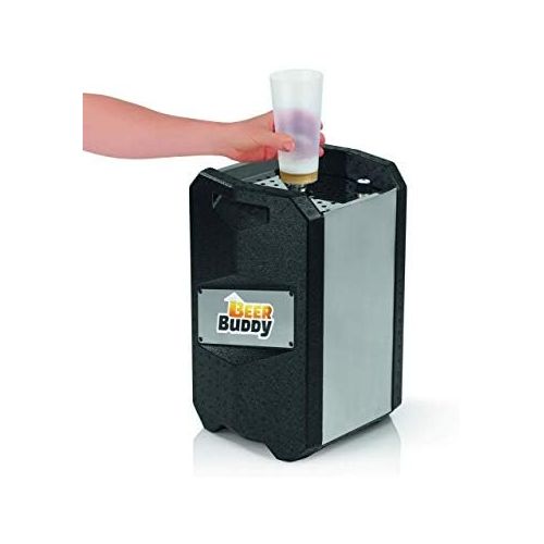  [아마존베스트]Beer Buddy Version 2020 Bottoms Up mobile beer dispenser with no electricity. For all 5-litre party barrels. Starter pack including reusable cups, Co2 capsules and magnets.
