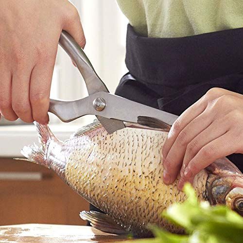  BeesClover Factory Outlet Full Steel Kitchen Scissors Cooking Tools Multifunctional Household Chicken Strong Shipping Fish Bone Scissors Show