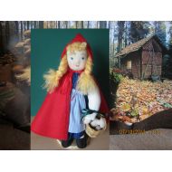 BeesontheBonnet Fairytale doll, Gretchen Red Riding Hood doll,12, Story doll, OOAK, Waldorf inspired,
