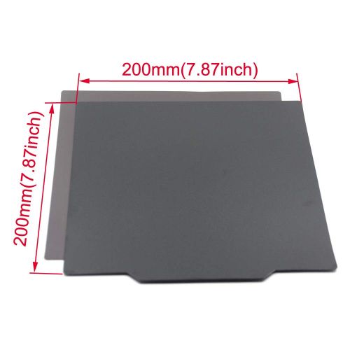  Befenybay Hot Professional Flexible Removable Build Surface 200x200mm(A+B) for 3D Printer Heated Bed (200x200mm)