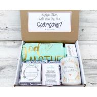 BeforeTheRings Godmother Box - Personalized Godmother Gift - Will you be My Godmother Box