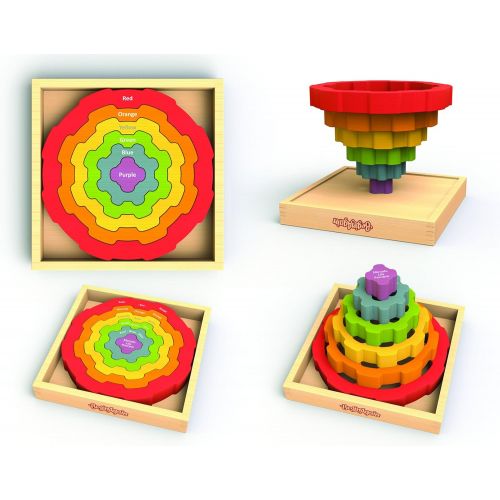  BeginAgain Gear Stacker - Learn Color Names and Spatial Awareness - 2 and Up