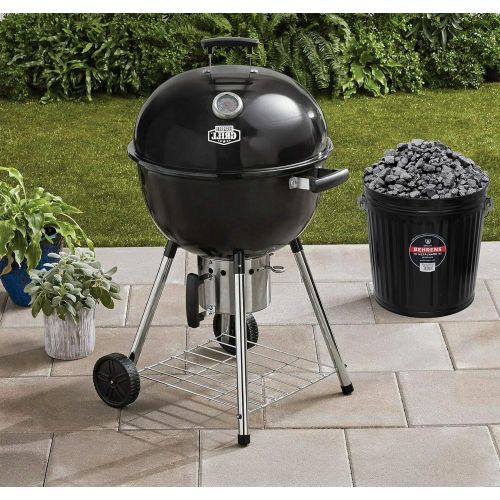  Behrens B907P Galvanized Steel Wood Stove and Fireplace Ash Can, 7 1/2 Gallon