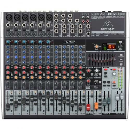  Behringer},description:Building on the feature set of the X1622USB, the Behringer X1832USB mixing console comes with 2 additional mic strips (including channel inserts), for a tota