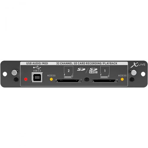  Behringer},description:The X-LIVE interface card expands on the already stellar performance of the X-USB card that has been standard in X32 consoles for years. The same 32-channel