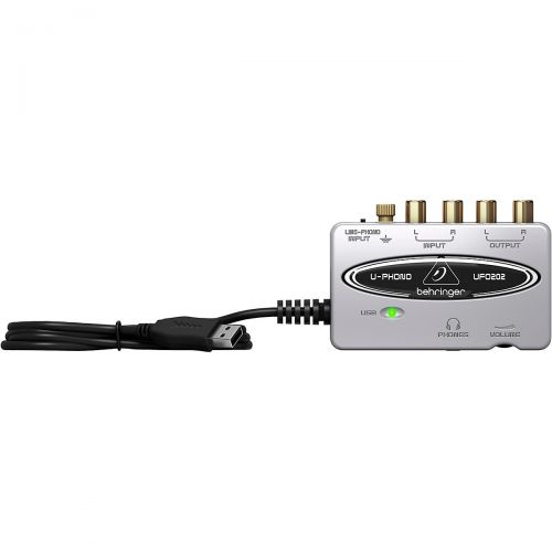  Behringer},description:The Behringer UPHONO UFO202 USB audio interface connects your turntable, cassette player, and more with your computer for recording and playback. The include