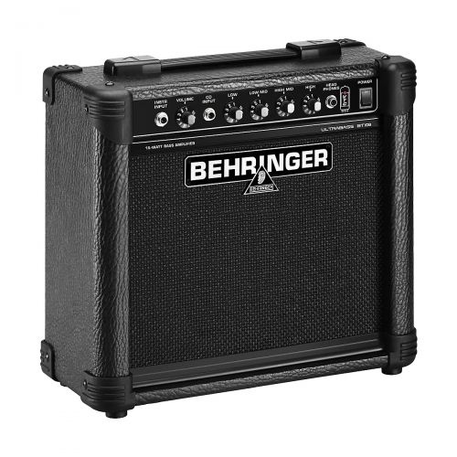  Behringer},description:The Ultrabass BT108 is the perfect combo for the player who needs a small amp for practice or warmup use, but wants one with real bass tone.The super-compact