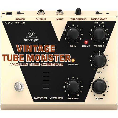  Behringer VT999 Vintage Tube Monster Classic Tube Overdrive Guitar Effects Pedal