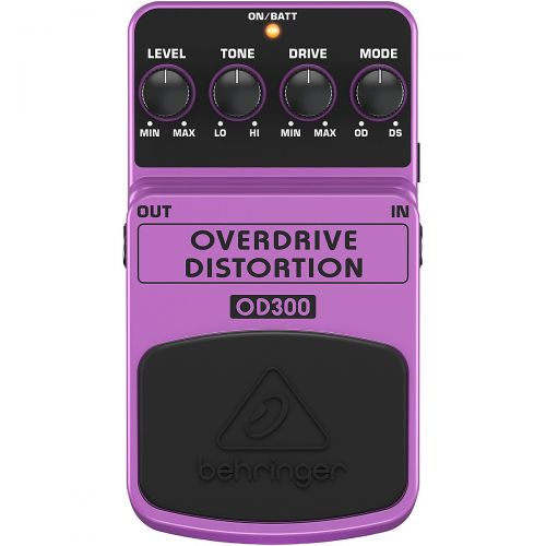  Behringer},description:The Behringer OverdriveDistortion OD300 effects pedal has all your bases covered, from edgy modern-crunch to classic sound of hot and bothered tubes. With i