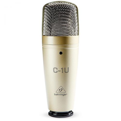  Behringer},description:The Behringer C-1U USB mic is a digital home recording or podcasting enthusiasts dream. This professional quality condenser microphone is identical to the ac