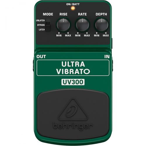  Behringer},description:Kicking the UV300 into action is like putting an invisible, automatic whammy bar on your guitar.Select from Unlatch, Bypass or Latch modes and twist the dedi