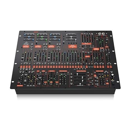  Behringer 2600 Semi-Modular Analog Synthesizer with 3 VCOs and Multi-Mode VCF in 8U Rack-Mount Format & On-Stage RS7030 Rack Stand,Black