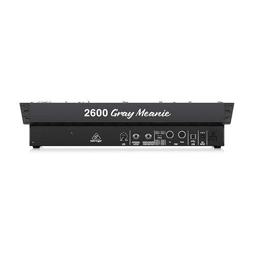  Behringer 2600 GRAY MEANIE Special Edition Semi-Modular Analog Synthesizer with 3 VCOs, Multi-Mode VCF and Spring Reverb in 8U Rack-Mount Format