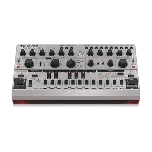  Behringer TD-3-MO-SR “Modded Out” Analog Bass Line Synthesizer with VCO, MIDI-Controllable VCF and Sub-Harmonics Oscillator