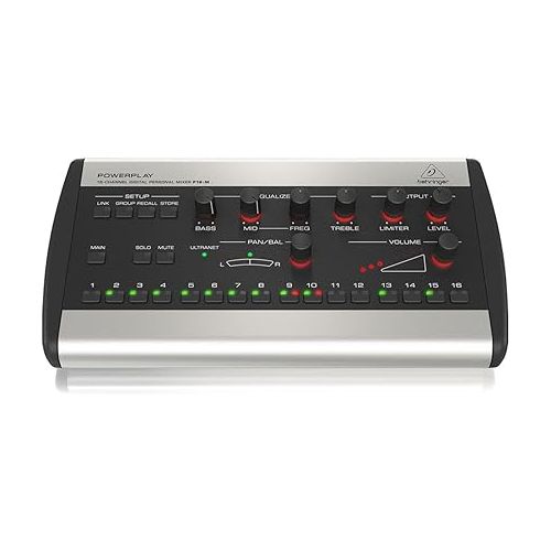  Behringer Powerplay P16-M 16-Channel Digital Personal Mixer