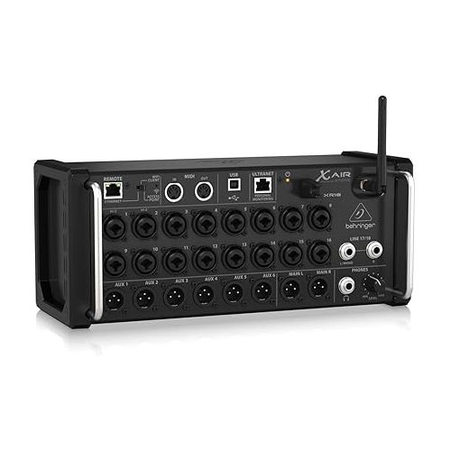  Behringer XAir XR18 18-Channel 12-Bus Portable Digital Mixer for iPad or Android Tablet, with Integrated Wi-Fi, 16 Midas-Designed Preamps