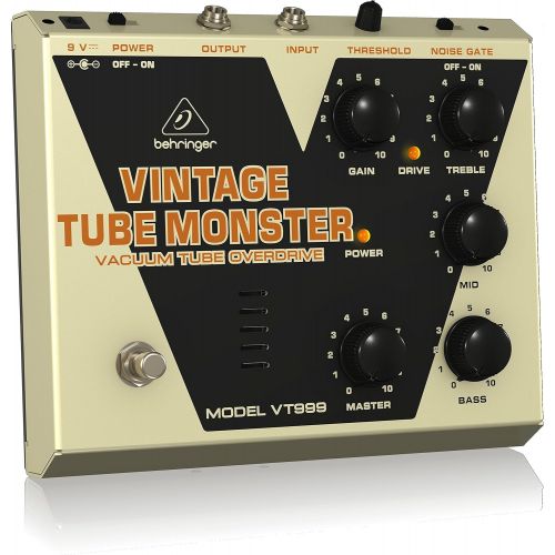  Behringer Vintage Tube Monster VT999 Classic Vacuum Tube Overdrive Instrument Effects Pedal