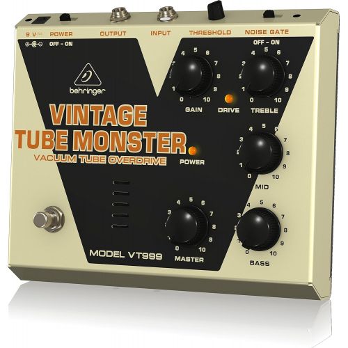  Behringer Vintage Tube Monster VT999 Classic Vacuum Tube Overdrive Instrument Effects Pedal