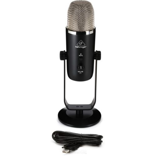  Behringer BIGFOOT USB Studio Condenser Microphone and Headphone Bundle