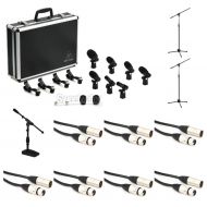 Behringer BC1200 7-piece Drum Microphone Bundle with Stands and Cables