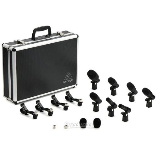  Behringer BC1200 7-piece Drum Microphone Bundle with Stands and Cables