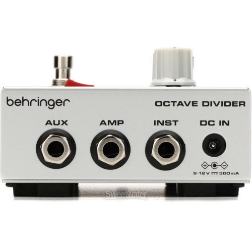  Behringer Octave Divider Effects Pedal with Patch Cables