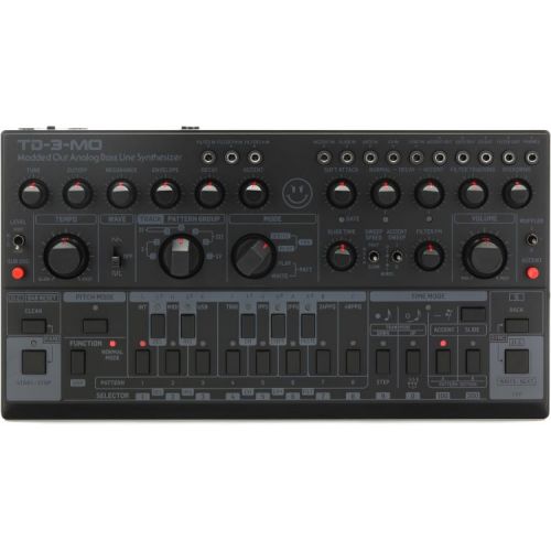  Behringer TD-3-MO-BK Analog Bass Line Synthesizer with Decksaver Cover - Black