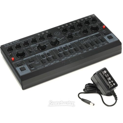  Behringer TD-3-MO-BK Analog Bass Line Synthesizer with Decksaver Cover - Black