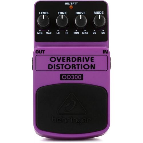  Behringer Alt Rock 3-Pack - Overdrive/Distortion, Chorus, and Delay with Power Supply