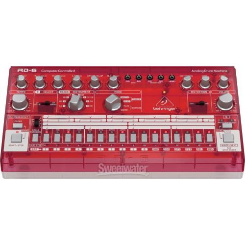  Behringer RD-6-SB Analog Drum Machine - Red Translucent