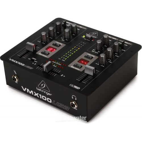  Behringer Pro Mixer VMX100USB 2-channel DJ Mixer Demo