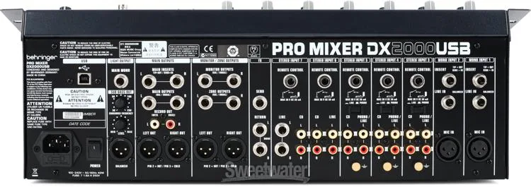  Behringer Pro Mixer DX2000USB 7-channel DJ Mixer