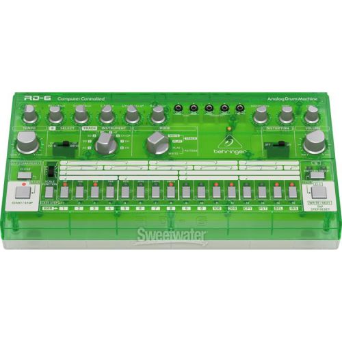  Behringer RD-6-LM Analog Drum Machine - Lime Translucent