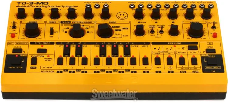  Behringer TD-3-MO-AM Analog Bass Line Synthesizer - Yellow