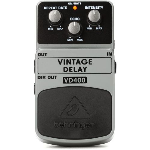  Behringer Classic Rock 3-Pack - Overdrive, Vibrato, and Delay with Power Supply