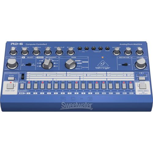  Behringer RD-6-BU Analog Drum Machine - Blue