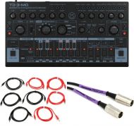 Behringer TD-3-MO-BK Analog Bass Line Synthesizer with Cables - Black