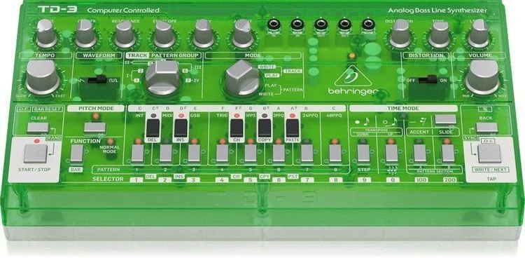  Behringer TD-3-LM Analog Bass Line Synthesizer - Lime