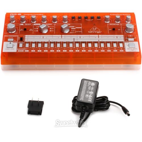  Behringer RD-6-TG Analog Drum Machine - Orange Translucent