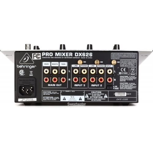  Behringer Pro Mixer DX626 3-channel DJ Mixer